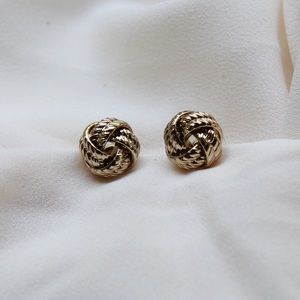 Gold Knot Earrings